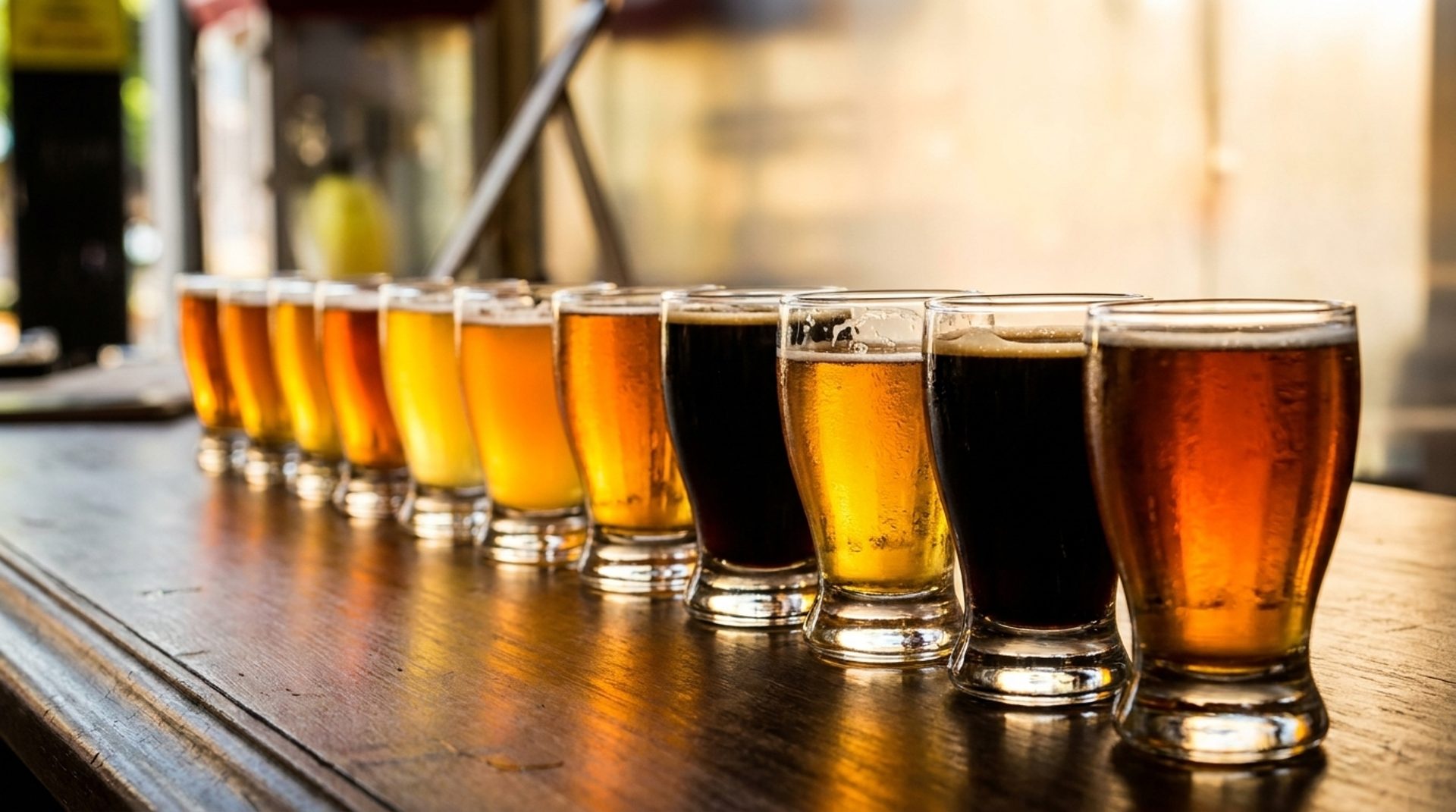 Craft beer on deck